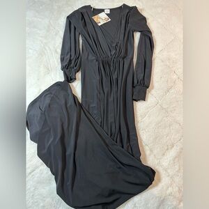 Naked wardrobe women’s small long sleeve black style #D55201